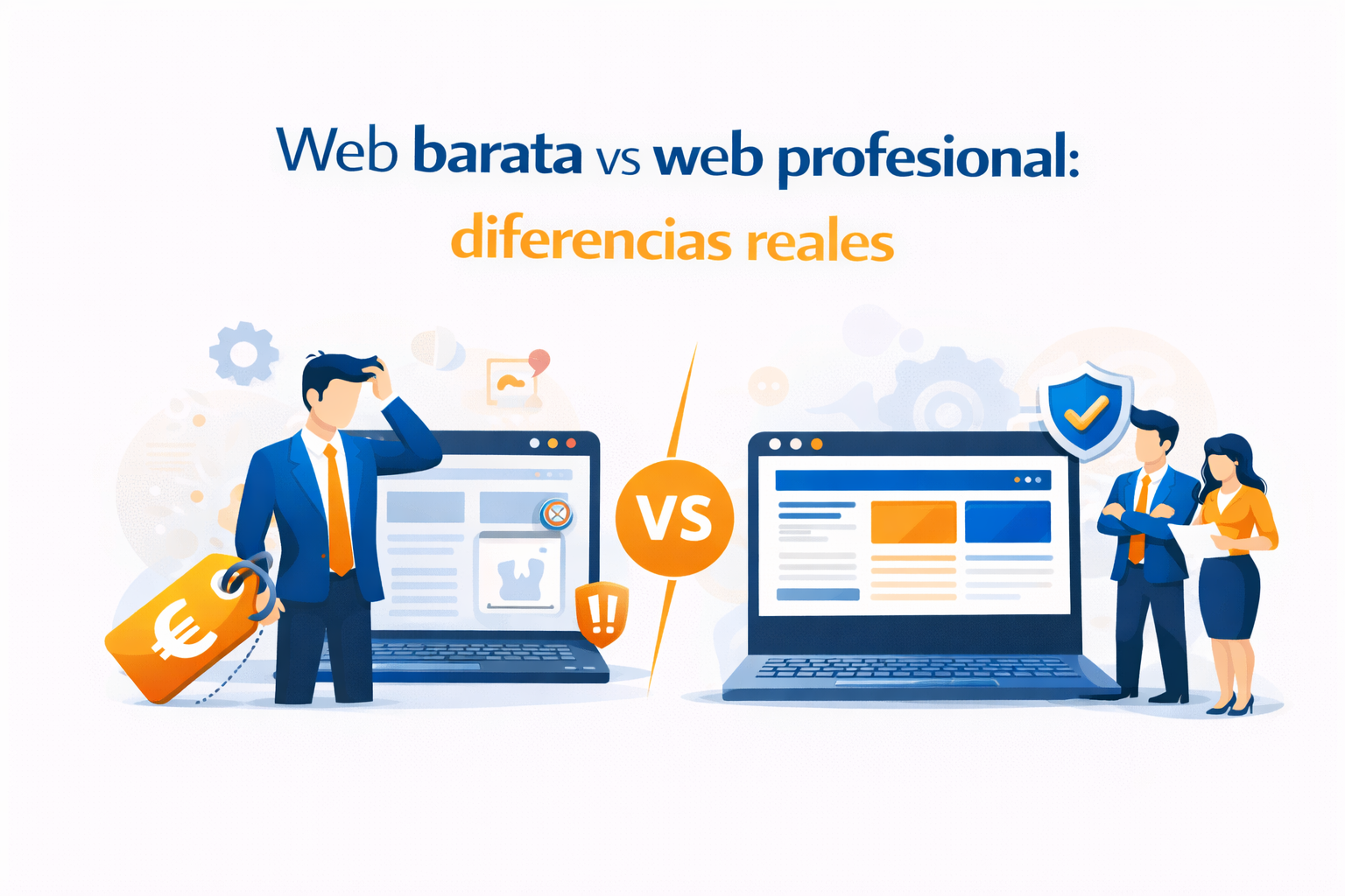 Web barata vs web profesional: diferencias reales