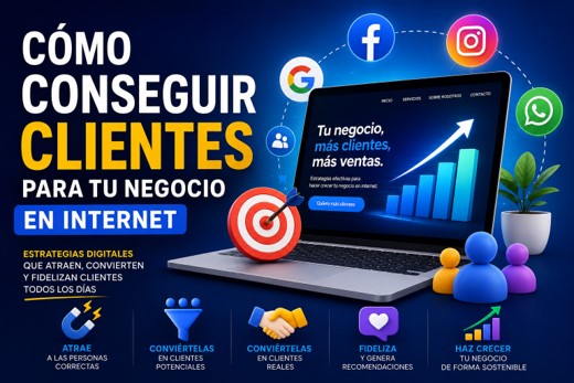 Cómo conseguir clientes para tu negocio en internet