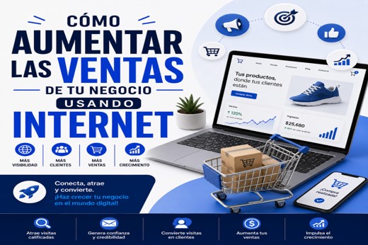 Cómo aumentar las ventas de tu negocio usando internet